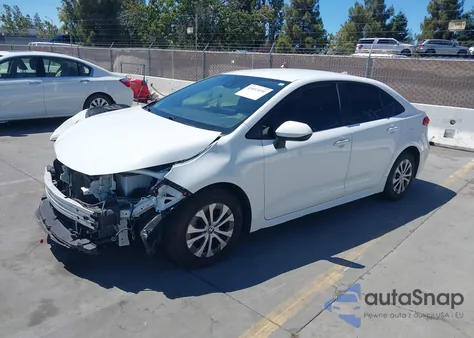 2022 Toyota Corolla Hybrid Le из США, поврежденный, VIN JTDEAMDE1N3000773